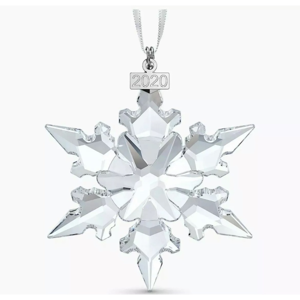 NIB SWAROVSKI 2020 ANNUAL CRYSTAL CLEAR CHRISTMAS ORNAMENT ITEM #5511041